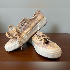 SUPERGA floral sneaker size 6
